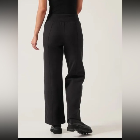 Athleta Black Retroplush Fleece Straight Leg Pant size 1X EUC - Picture 3 of 12